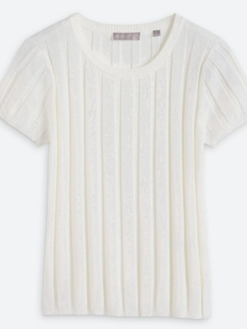 NWT Evolution by Cyrus Kyler Wide Rib Sweater Tee Size S | Stitch Fix